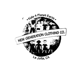 KIDS 4 PLANET EARTH NEW GENERATION CLOTHING CO. logo