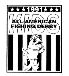 KIDS ALL-AMERICAN FISHING DERBY 1991 logo
