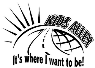 KIDS ALLEY IT'S WHERE I WANT TO BE! logo