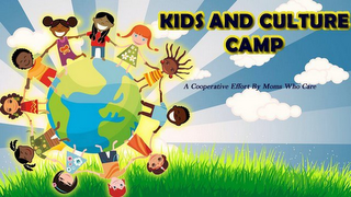 KIDS AND CULTURE CAMP A COOPERATIVE EFFORT BY MOMS WHO CARE logo