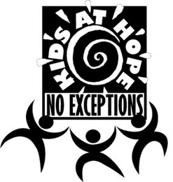 KIDS AT HOPE NO EXCEPTIONS logo