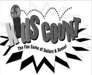 KIDS COUNT THE FUN GAME OF DOLLARS & SENSE! logo