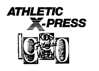 KIDS FITNESS WEEK ATHLETIC X-PRESS 1990 logo