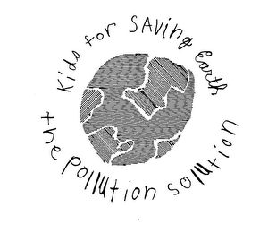KIDS FOR SAVING EARTH THE POLLUTION SOLUTION logo