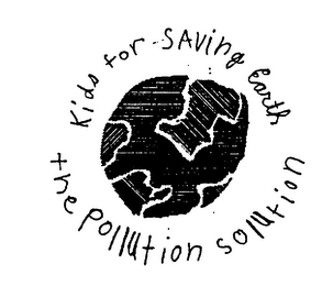 KIDS FOR SAVING EARTH THE POLLUTION SOLUTION logo