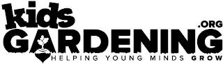 KIDS GARDENING HELPING YOUNG MINDS GROW. ORG logo
