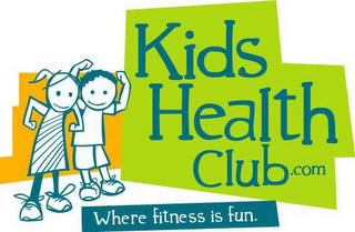 KIDS HEALTH CLUB.COM WHERE FITNESS IS FUN. logo