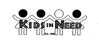 KIDS IN NEED EST. 1986 logo