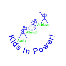 KIDS IN POWER! ASPIRE ATTEMPT ACHIEVE logo