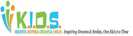 K.I.D.S. KINDNESS INSPIRING DREAMS & SMILES INSPIRING DREAMS & SMILES, ONE KID AT A TIME logo