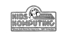 KIDS KOMPUTING WHERE KIDS HAVE FUN LEARNING...WITH COMPUTERS logo