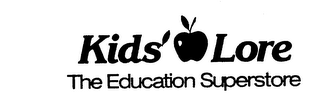 KIDS' LORE THE EDUCATION SUPERSTORE logo