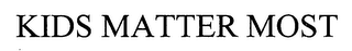 KIDS MATTER MOST logo