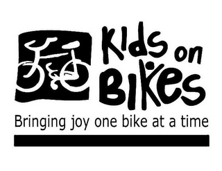 KIDS ON BIKES BRINGING JOY ONE BIKE AT A TIME logo