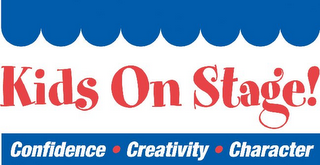KIDS ON STAGE! CONFIDENCE · CREATIVITY · CHARACTER logo