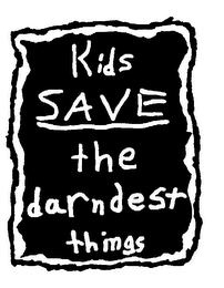 KIDS SAVE THE DARNDEST THINGS logo