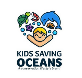 KIDS SAVING OCEANS A CONSERVATION LIFESTYLE BRAND logo