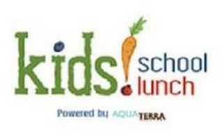 KIDS! SCHOOL LUNCH POWERED BY AQUA TERRA logo