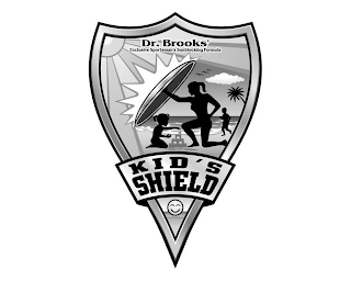 KID'S SHIELD DR. BROOKS' EXCLUSIVE SPORTSMAN'S SUNBLOCKING FORMULA logo