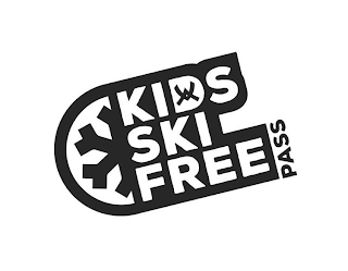 KIDS SKI FREE PASS W logo