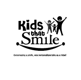 KIDS THAT SMILE GENERATING A SMILE, ONE PERSONALIZED GIFT AT A TIME! logo