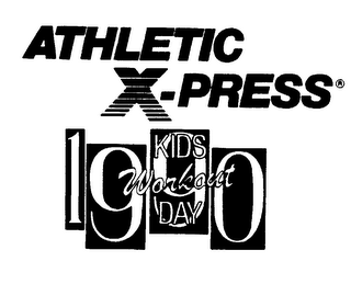 KIDS WORKOUT DAY 1990 ATHLETIC X-PRESS logo