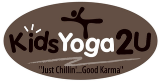 KIDSYOGA2U "JUST CHILLIN'...GOOD KARMA" logo