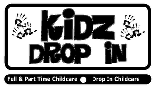 KIDZ DROP IN FULL & PART TIME CHILDCARE DROP IN CHILDCARE logo