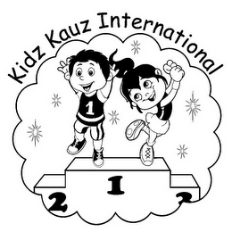 KIDZ KAUZ INTERNATIONAL 1 1 2 3 logo