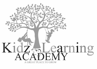 KIDZ LEARNING ACADEMY A GREAT PLACE TO GROW logo