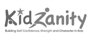 KIDZANITY BUILDING SELF CONFIDENCE, STRENGTH AND CHARACTER IN KIDS logo