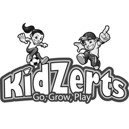 KIDZERTS GO, GROW, PLAY logo