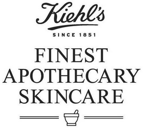 KIEHL'S SINCE 1851 FINEST APOTHECARY SKINCARE logo