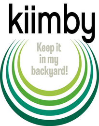 KIIMBY KEEP IT IN MY BACKYARD! logo
