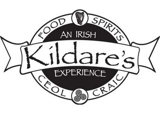 KILDARE'S AN IRISH EXPERIENCE FOOD SPIRITS CEOL CRAIC logo