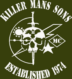 KILLER MANS SONS ESTABLISHED 1974 MC II logo