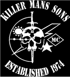 KILLER MANS SONS ESTABLISHED 1974 MC II logo