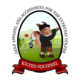 KILTED SQUIRREL  GOLF APPAREL AND ACCESSORIES FOR THE EVERYDAY GOLFER. logo