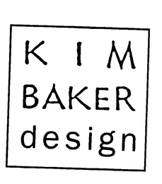KIM BAKER DESIGN logo