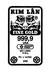 KIM LAN FINE GOLD logo