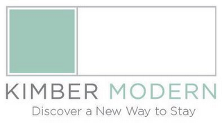 KIMBER MODERN DISCOVER A NEW WAY TO STAY logo