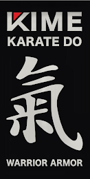 KIME KARATE DO WARRIOR ARMOR logo