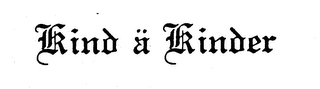 KIND A KINDER logo