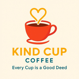KIND CUP COFFEE EVERY CUP IS A GOOD DEED logo
