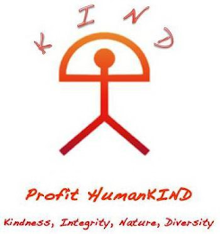 KIND PROFIT HUMANKIND KINDNESS, INTEGRITY, NATURE, DIVERSITY logo