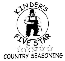 KINDER'S FIVE STAR COUNTRY SEASONING logo