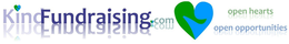 KINDFUNDRAISING.COM OPEN HEARTS OPEN OPPORTUNITIES logo