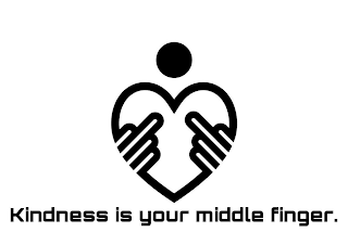 KINDNESS IS YOUR MIDDLE FINGER. logo