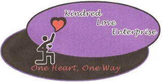 KINDRED LOVE ENTERPRISE ONE HEART, ONE WAY logo