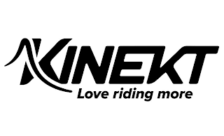 KINEKT LOVE RIDING MORE logo